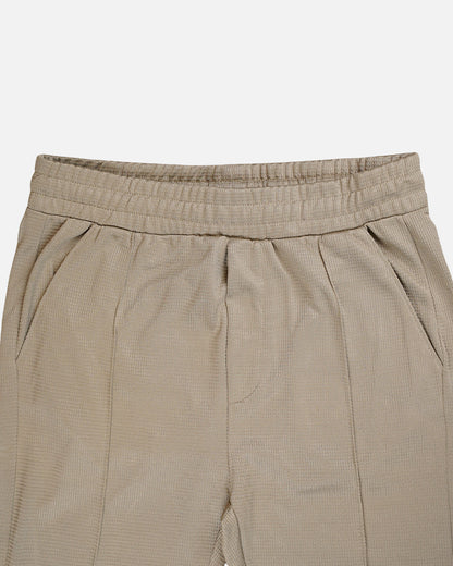 Zelig Branded Men's Beige Textured Trouser MTR-03