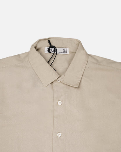 Zelig Branded Men’s Classic Beige Cotton Formal Shirt MFS-19