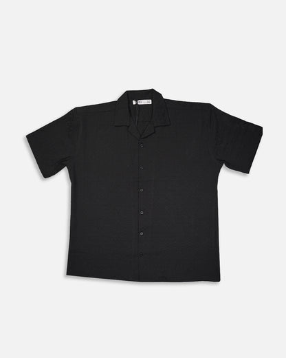 Zelig Branded Casual Textured Shirt Black Color MCS-17