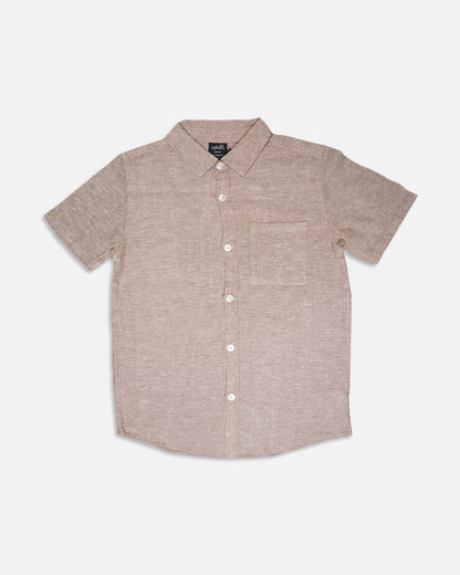 TILTY Branded Boy's Stone Beige Color Shirt Half Sleeves BS-05