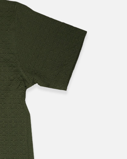 Zelig Branded Casual Textured Shirt Green Color MCS-12