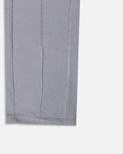 Zelig Branded Men's Ash Grey Textured Trouser MTR-04