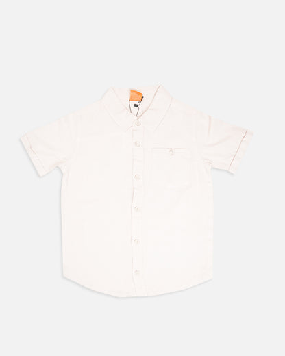 TILTY Branded Boy's White Color Shirt Half Sleeves BS-11