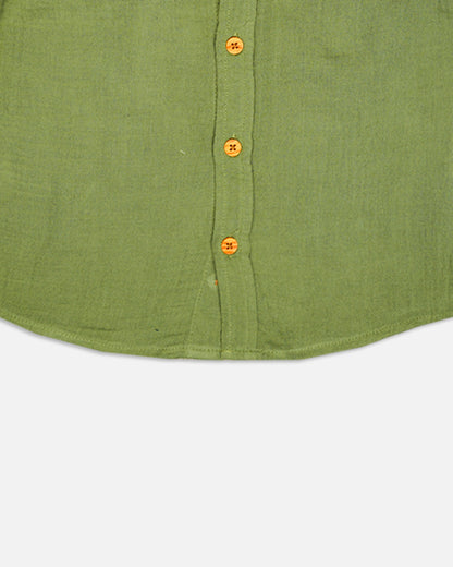 TILTY Branded Boy's Green Color Shirt Half Sleeves BS-09