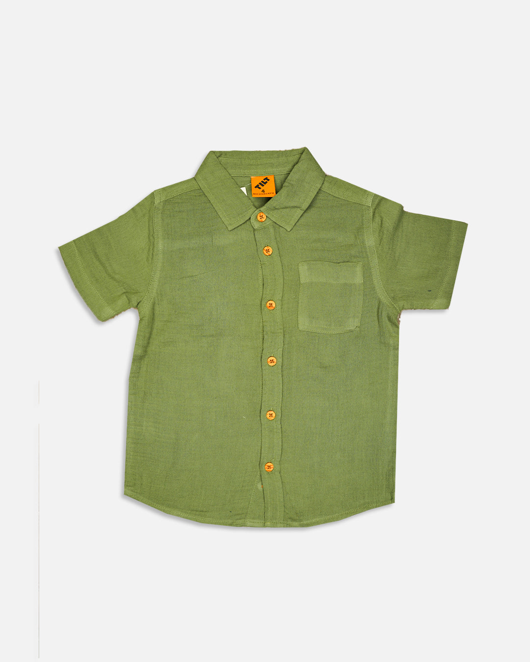 TILTY Branded Boy's Green Color Shirt Half Sleeves BS-09