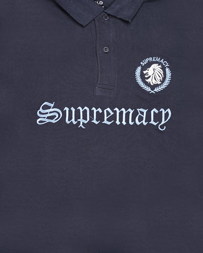 Girodano Branded Polo T-shirt Navy Blue Color Mpt-56