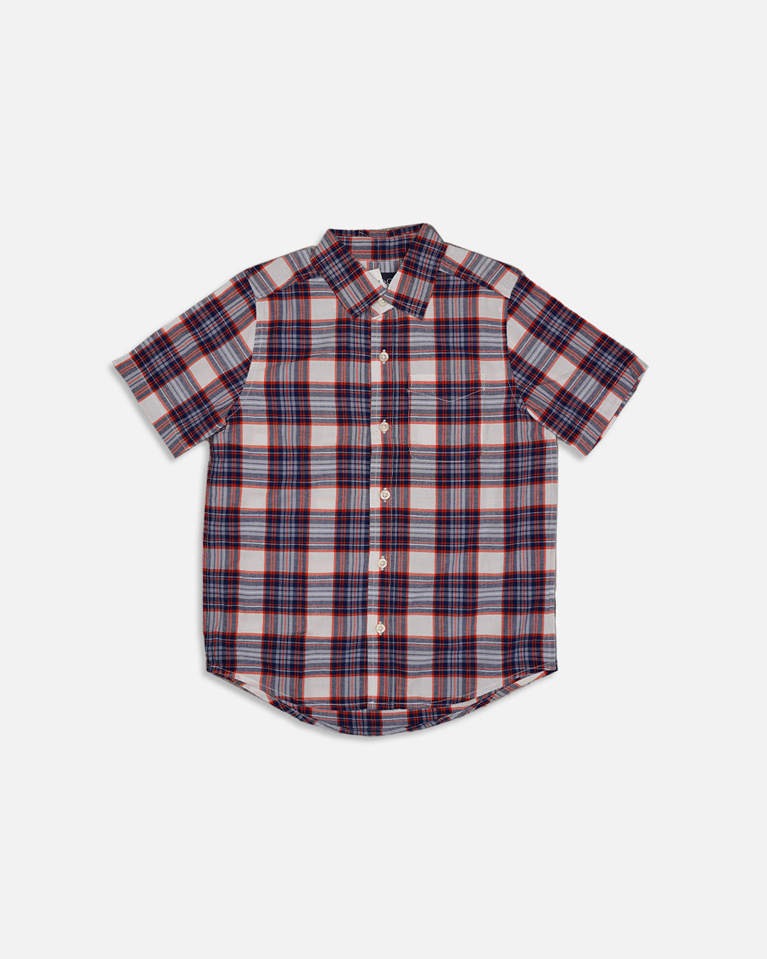 Placce Branded Boy's Red & Navy Check Shirt BS-01