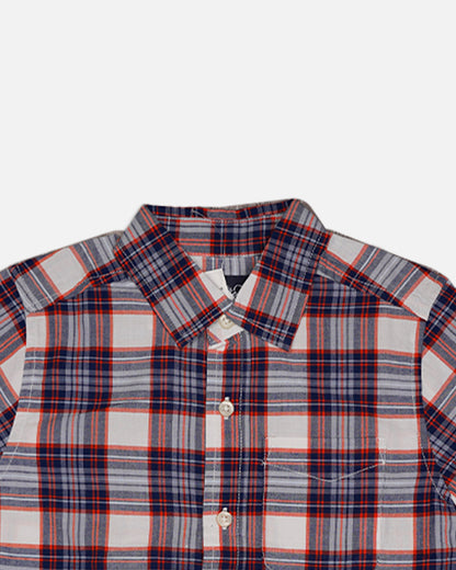 Placce Branded Boy's Red & Navy Check Shirt BS-01