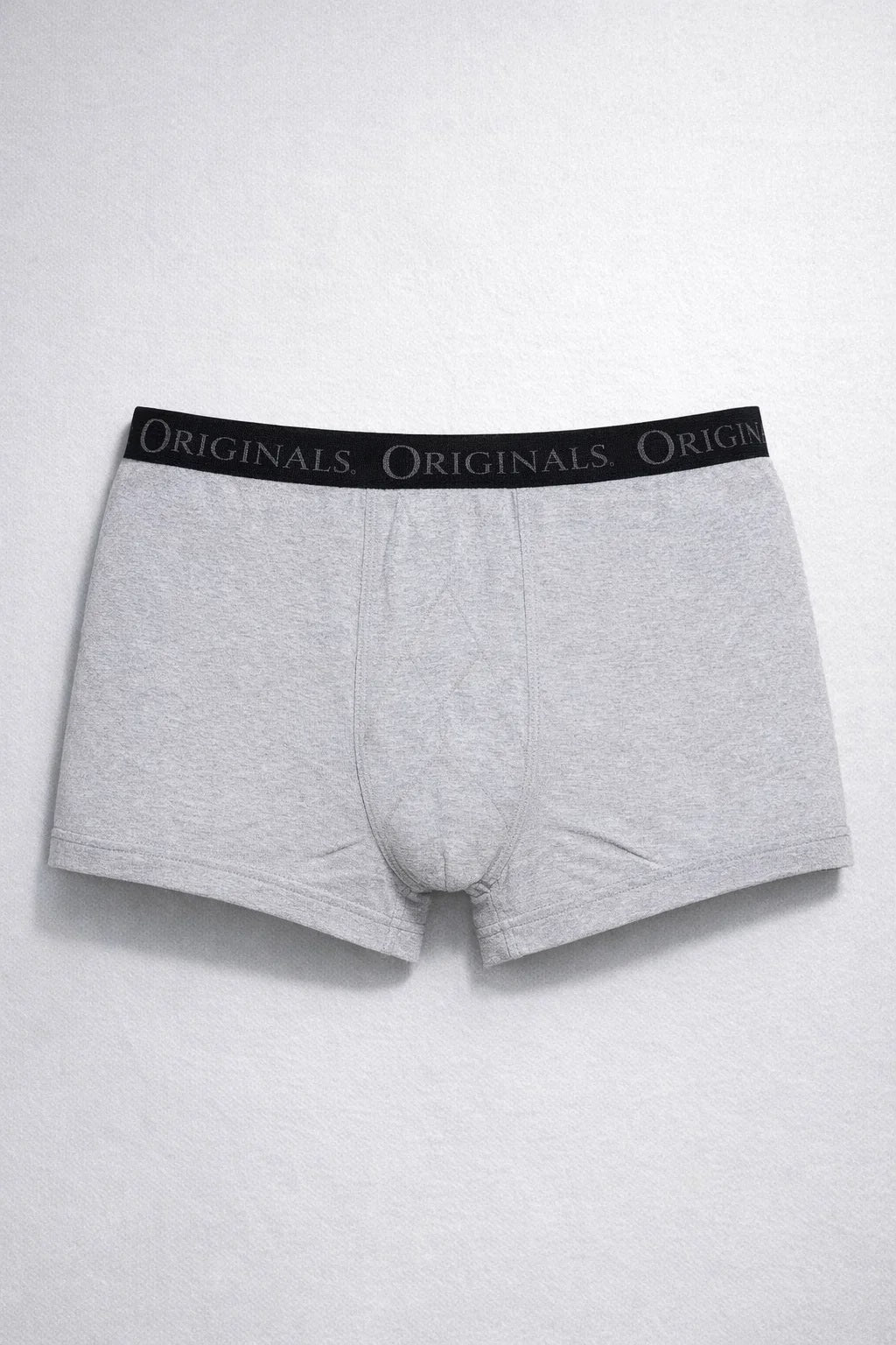 Branded Men’s Boxer Briefs – Light Grey BR-03
