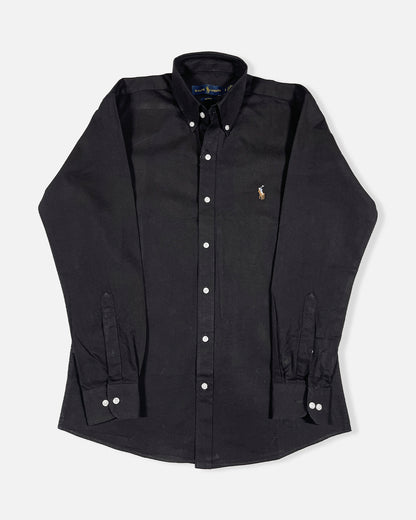 Pollo Branded Men's Slim Fit Black Color Shirt MFS-11
