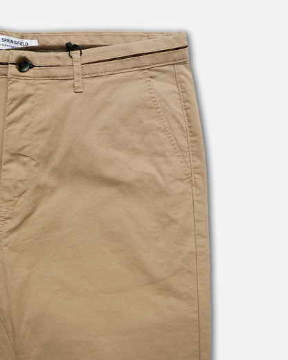 Spring Fld Branded Men's Slim Fit Chino Pant Camel Brown Color MCP-01