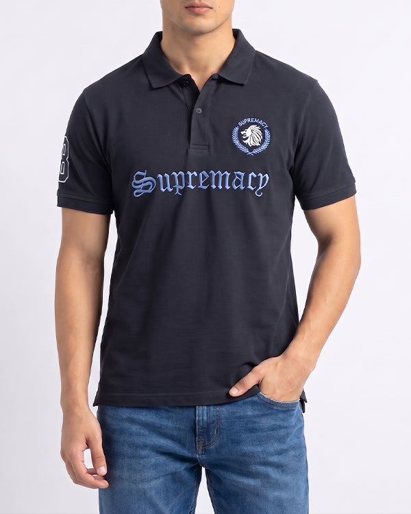 Girodano Branded Polo T-shirt Black Color Mpt-61