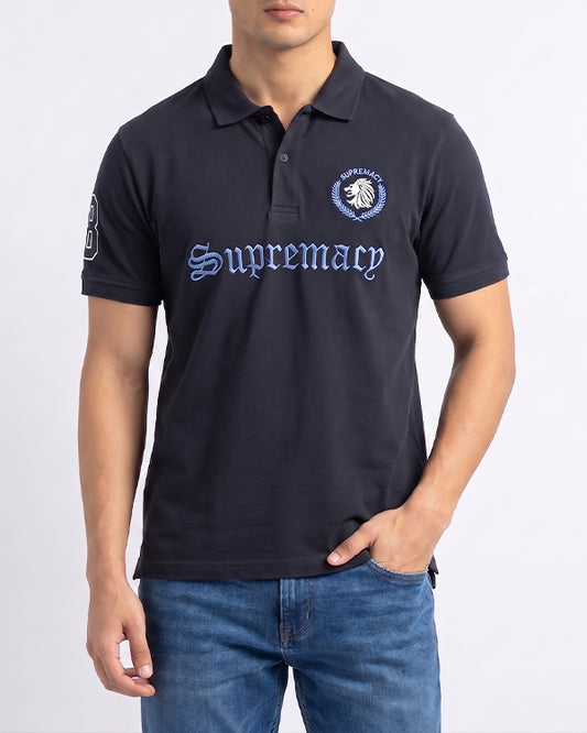 Girodano Branded Polo T-shirt Black Color Mpt-61