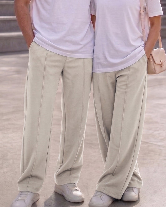 Bersk Branded Uni-Sex Trouser Cream Colour UT-44