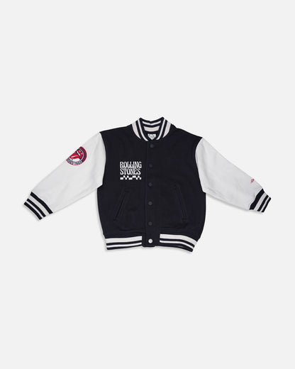 ZARRAA Kids’ Premium Varsity Jacket – Black & White