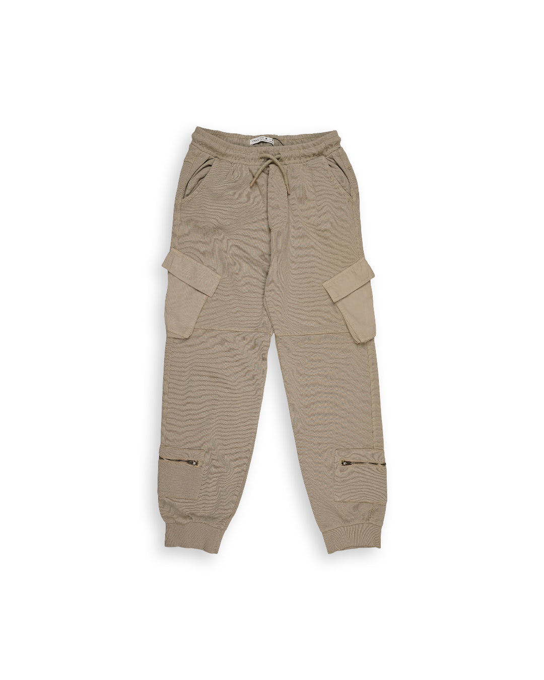 Kids’ Premium Beige Cargo Jogger Pants – Unisex