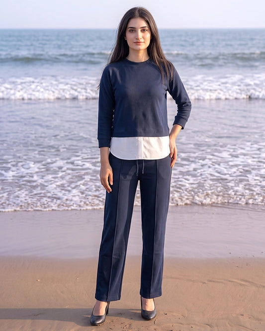 Branded Women's Co-ord Set NavyBlue Color WCS-40
