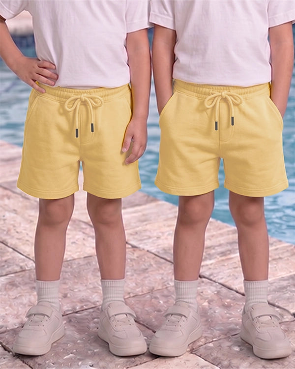 ZARRAA Boy's Premium Shorts Yellow Color BST-11