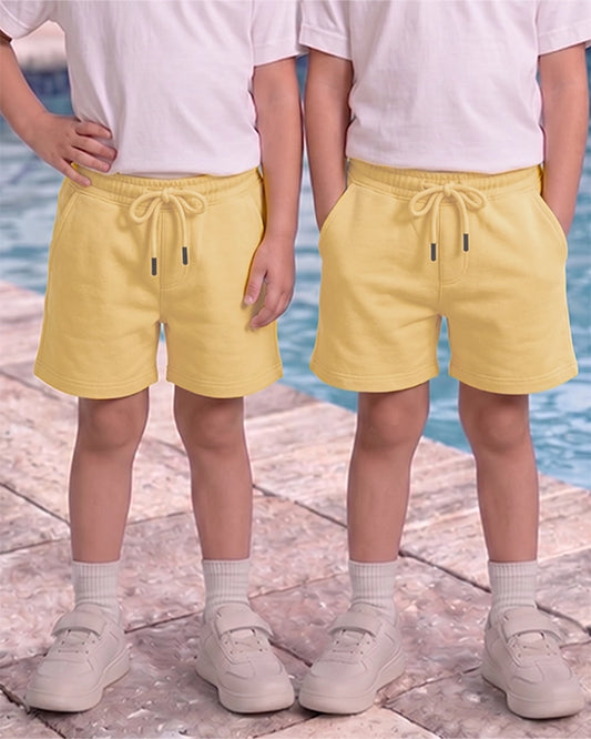 ZARRAA Boy's Premium Shorts Yellow Color BST-11