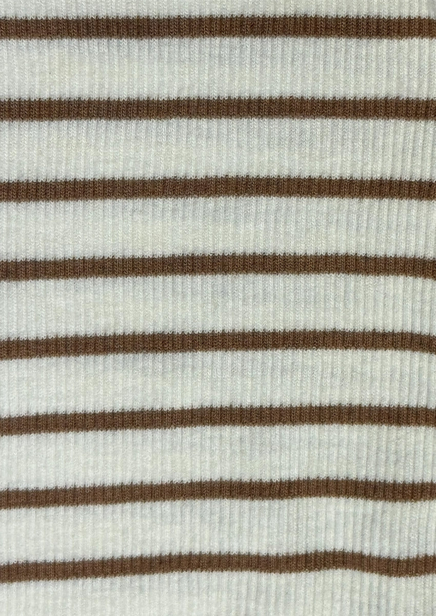 Branded Girl's Tides White Color with Brown stripes  GTD-03