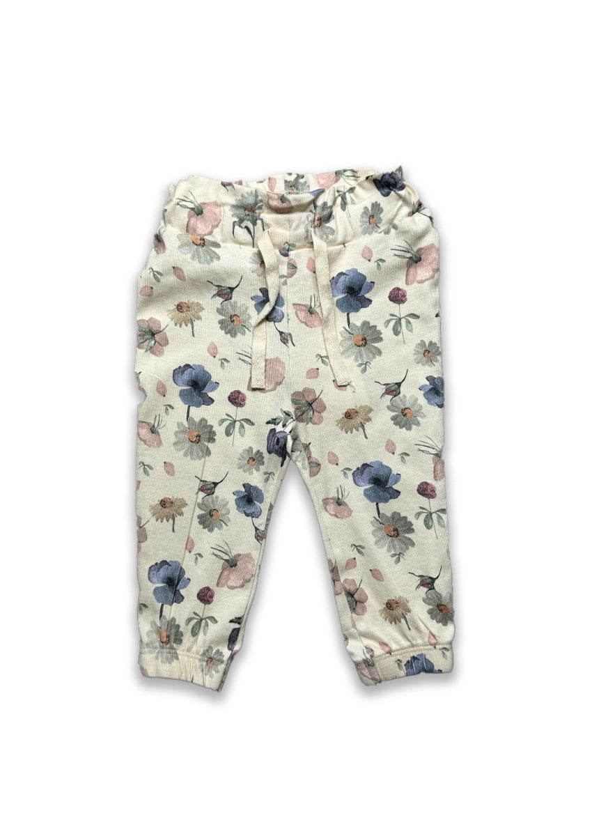 Branded Girl's Floral Printed Casual Jogger Trouser KUT-10