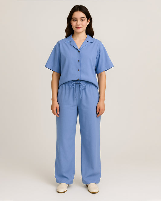 Zelig Branded Blue Co-Ord Set WCS-12