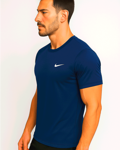 NIKK Branded Men's Dri-fit T-shirt Dark Blue Color MDT-05