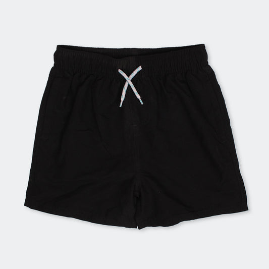 Kids Black Colour Shorts BOS-1