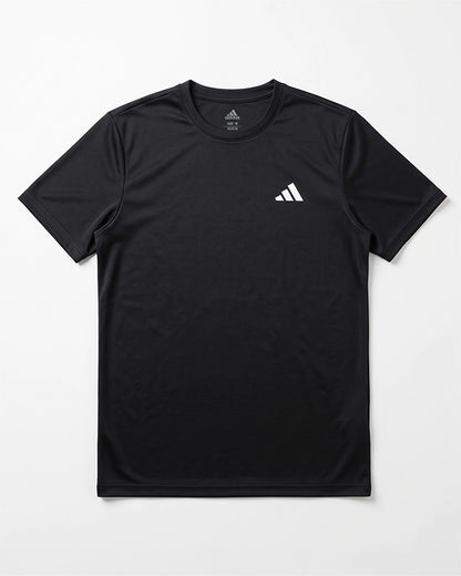 Adids Branded Men's Essential Performance Athletic T-Shirt - Black MDT-45
