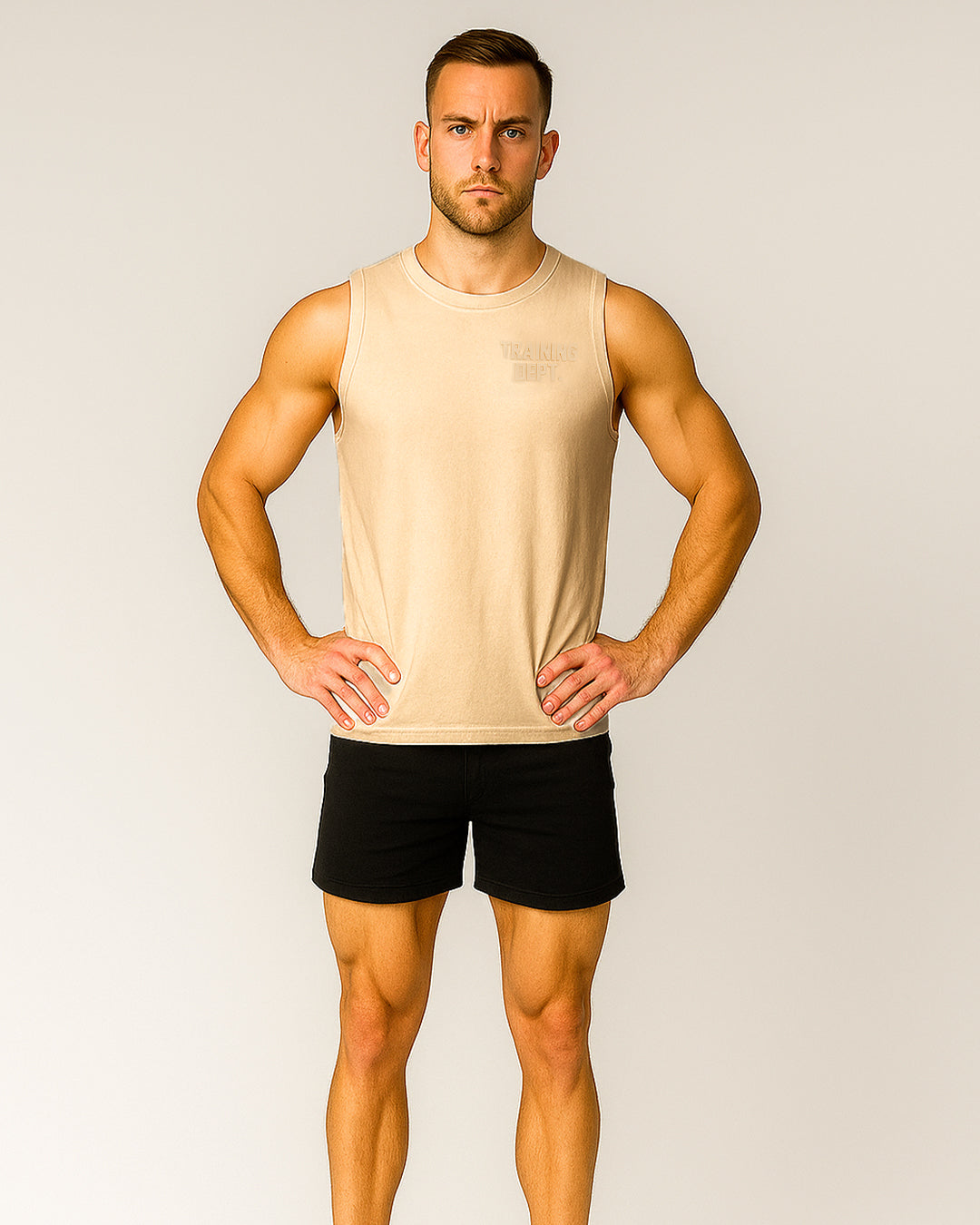 Men’s Premium Sando Beige Color MSO-01