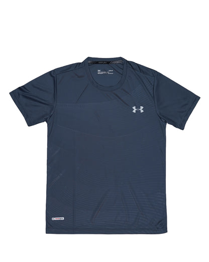 Under Armr Men's Dri-FIT Textured T-Shirt - Navy Blue MDT-35