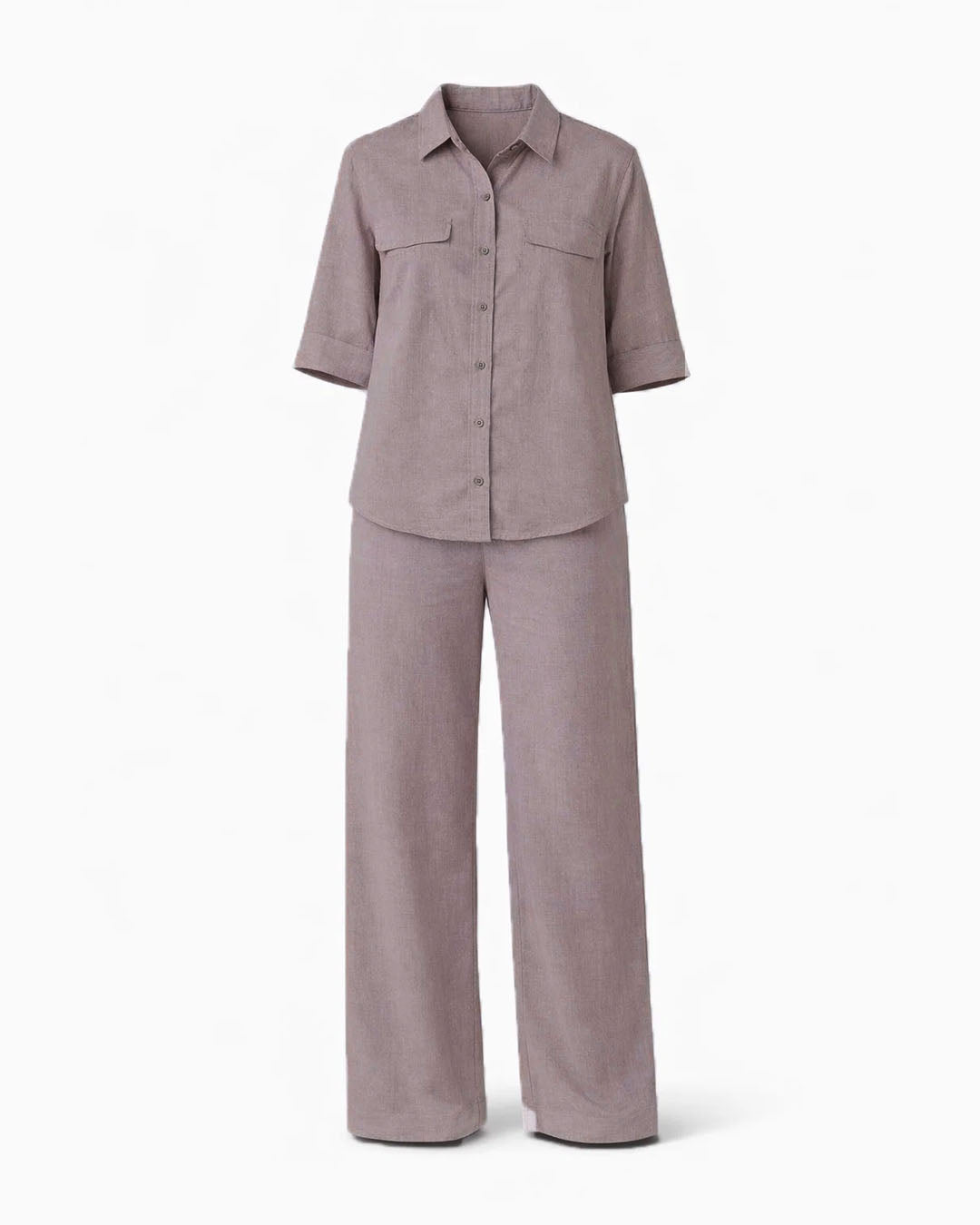 Spark Branded Women’s Premium Co-ord Set – Beige Brown WCS-33