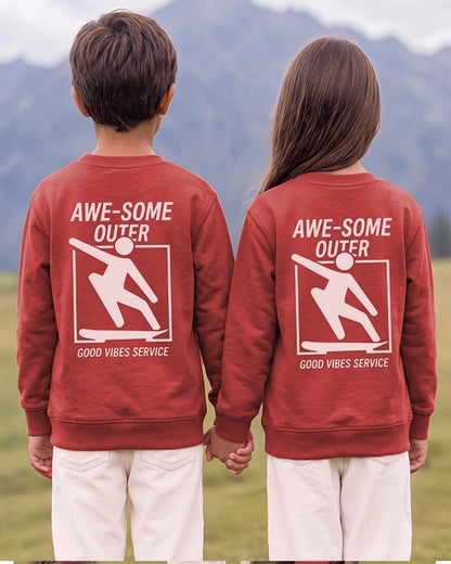 Branded Kids "Awesome Outer" Graphic Sweatshirt Sp-07