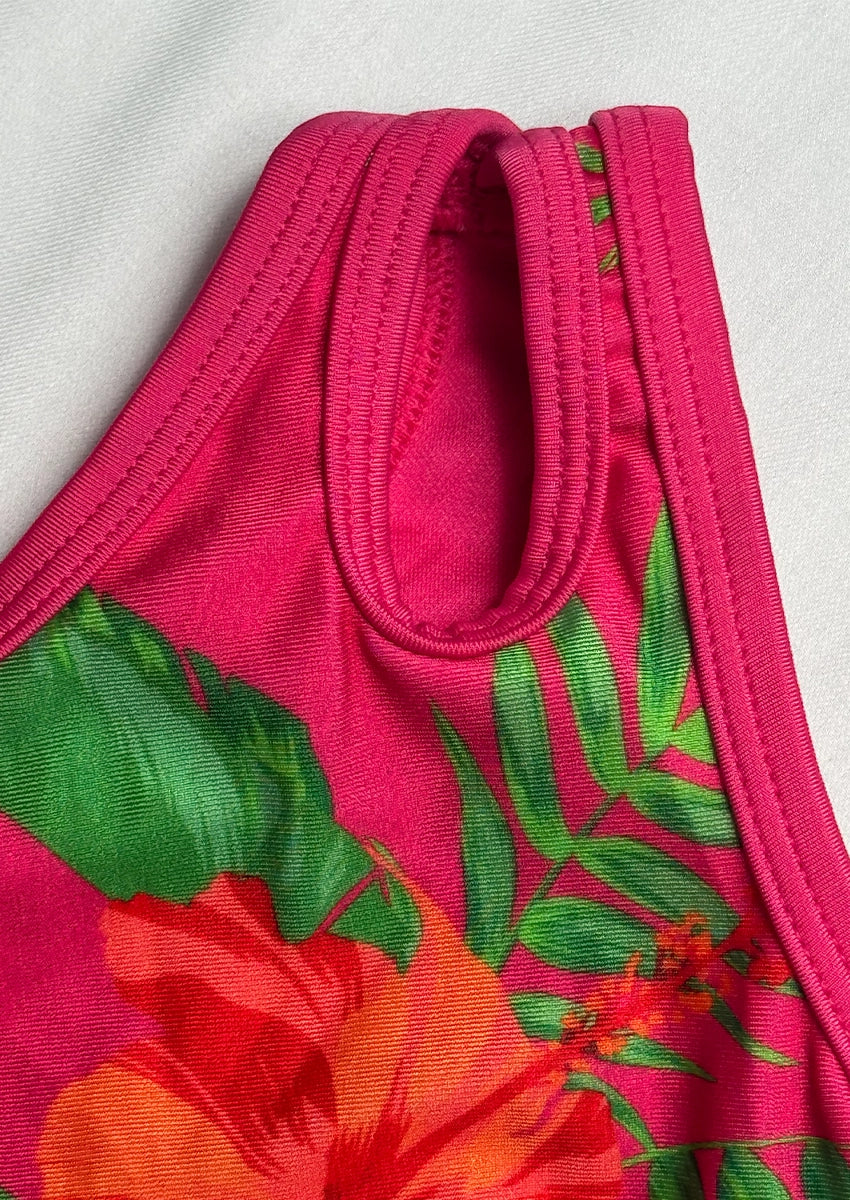 Branded Girls Tropical Floral One-Piece Swimsuit GSS-03