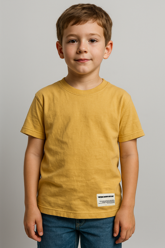 ZARRAA Branded  Boy's Yellow Color T-shirt BTS-12