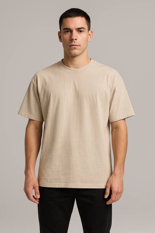 Host Lamson Branded Drop Soluder T-shirt Off White Color Mt-05