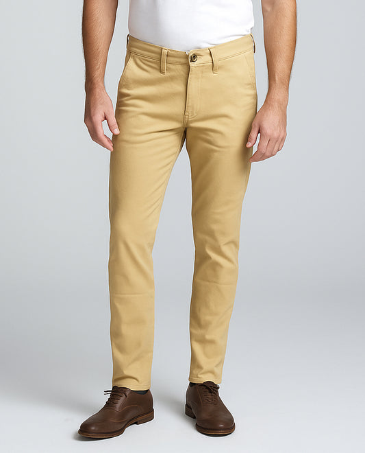 Zelig Branded Men's Slim Fit Chino Pant Camel Brown Color MCP-19
