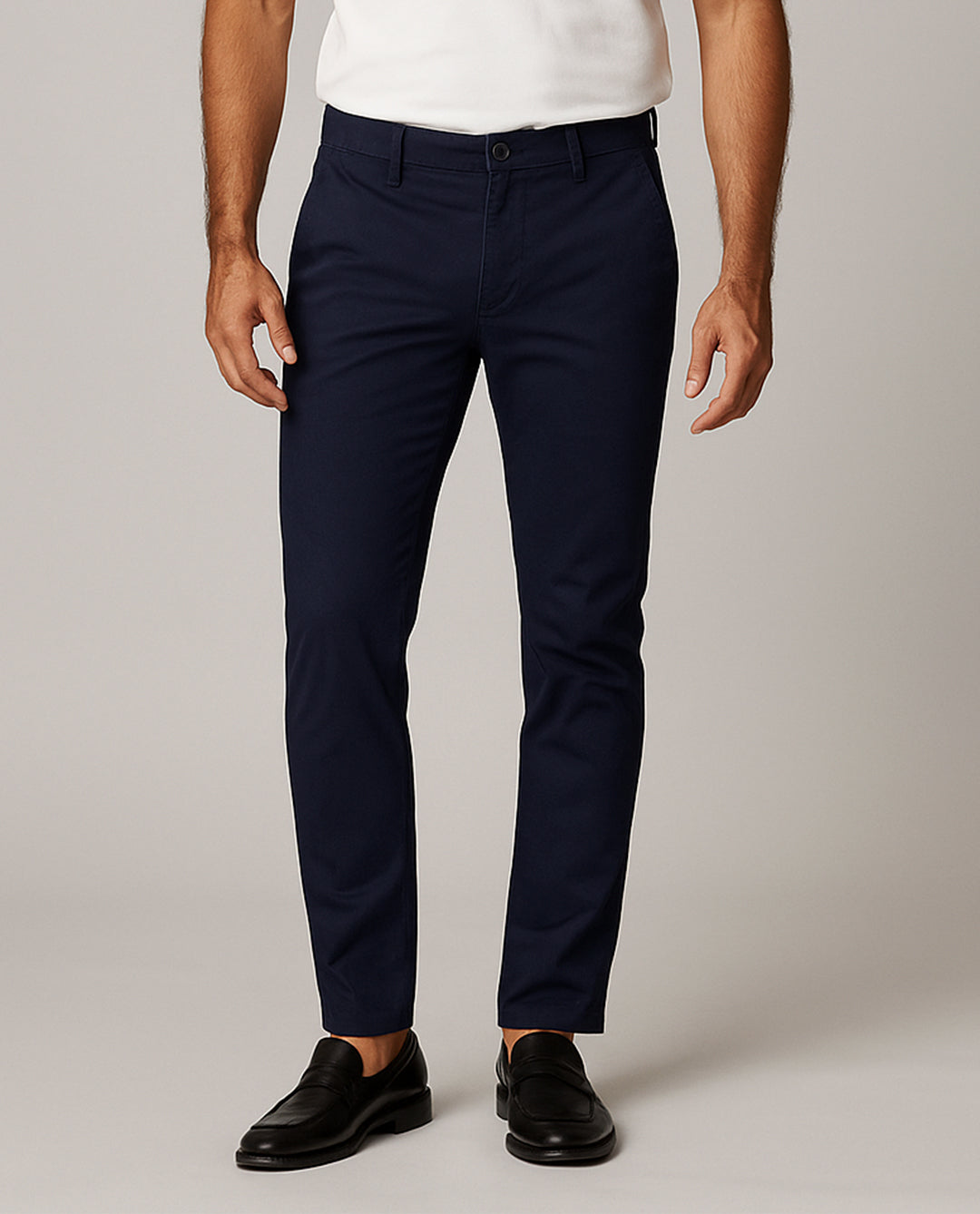 Zelig Branded Men's Slim Fit Chino Pant Navy Blue Color MCP-17