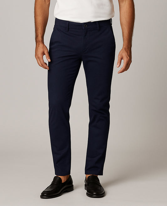 Zelig Branded Men's Slim Fit Chino Pant Navy Blue Color MCP-17