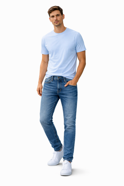 Zelig Branded Men’s Premium Slim Fit Blue Denim Jeans MJ-12