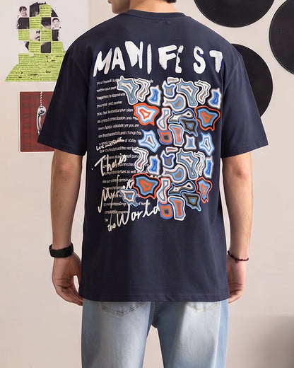Zelig Branded Men's Navy Blue Tee MT-40