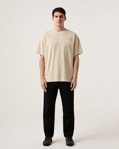 Blanky Branded Men's Beige Drop Shoulder Tee MT-20