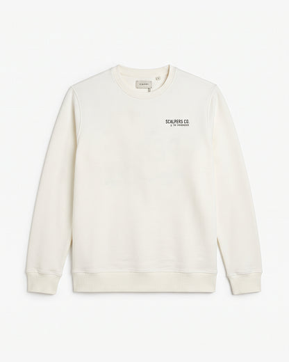 Scalp Branded Mens The Greenhouse Graphic Fleece Sweatshirt - Off Whit Sp-38
