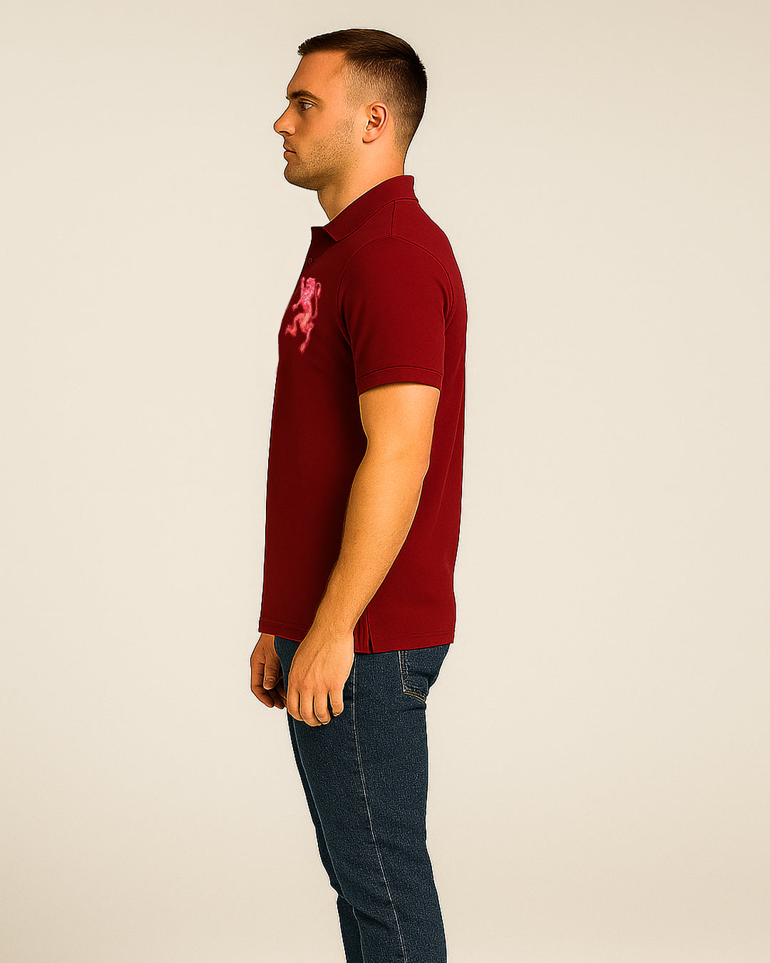 Girodano Branded Polo T-shirt Maroon Color Mpt-63