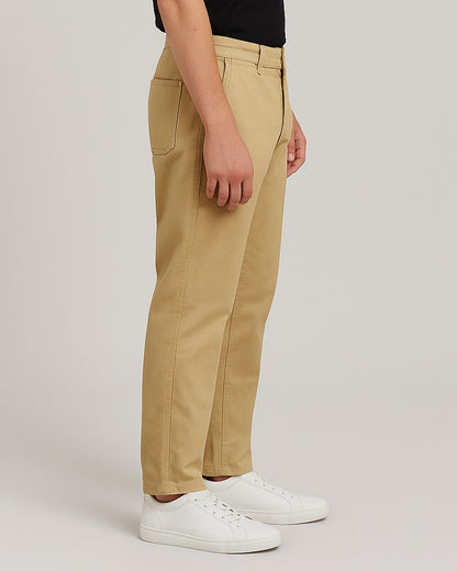 MLNN Branded Men's Slim Fit Chino Pant Camel Color MCP-08