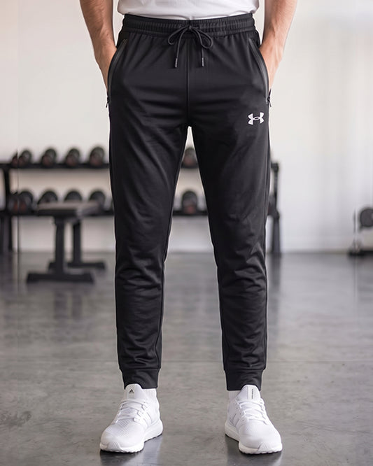 Under Armr Branded Men’s Black Dry Fit Zipper Pocket Jogger Trouser MDTR-05