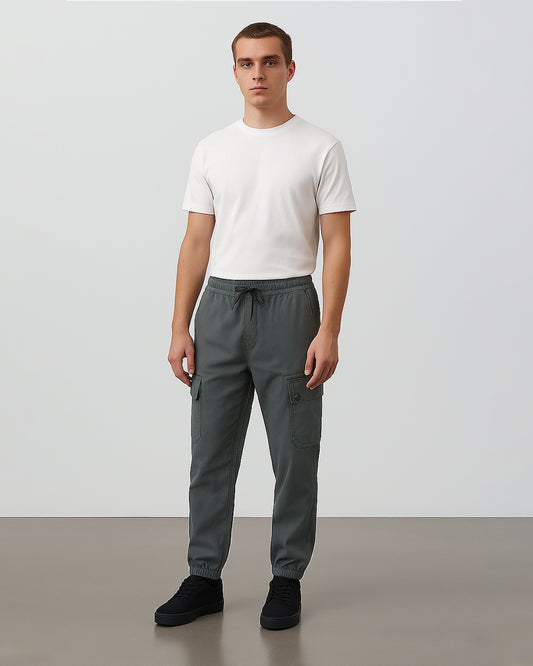 Zelig Branded Men's Joger Cargo Graphite Grey Color CFP-40