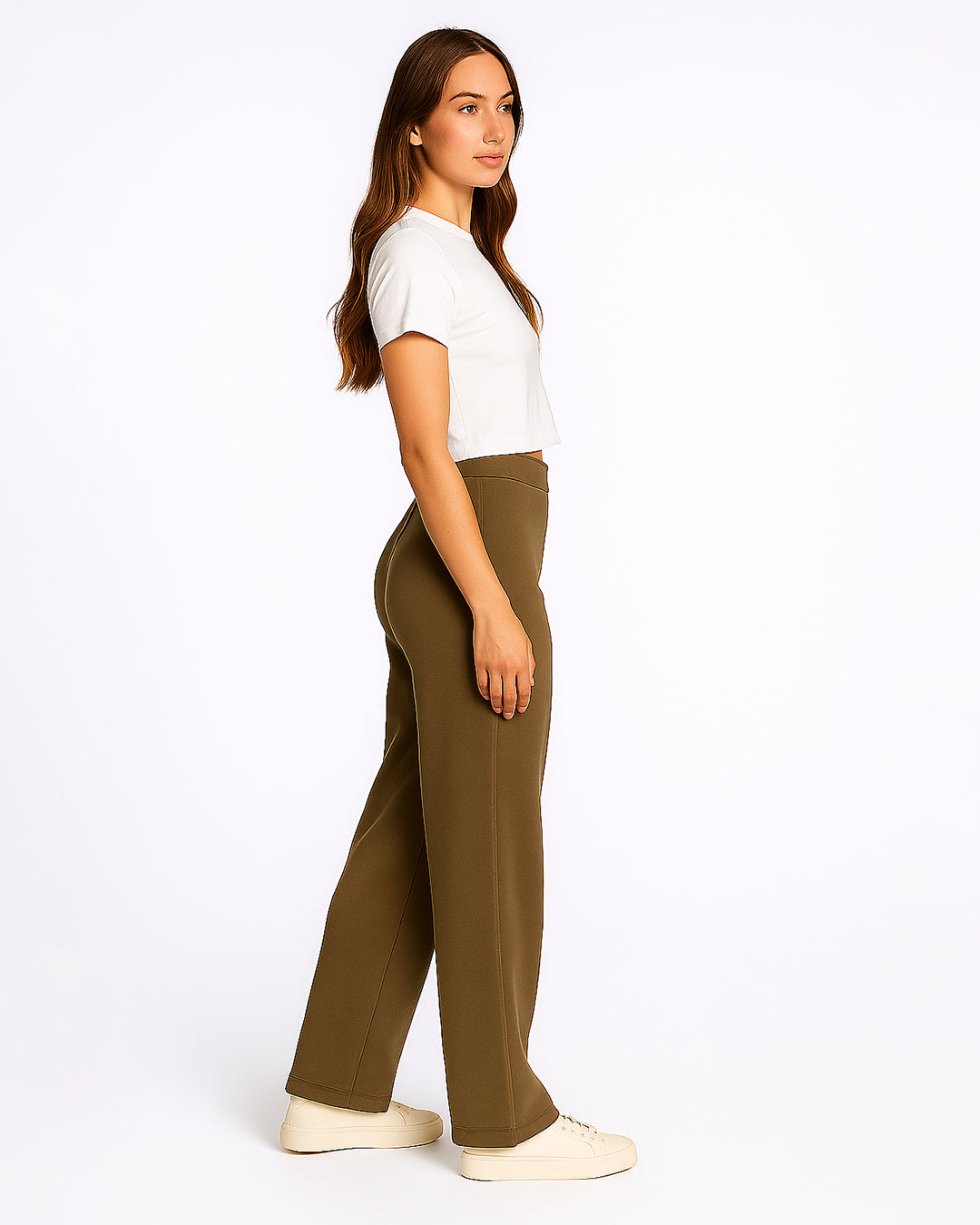 BOOH Branded Women’s Classic Crop Top – White WTT-14