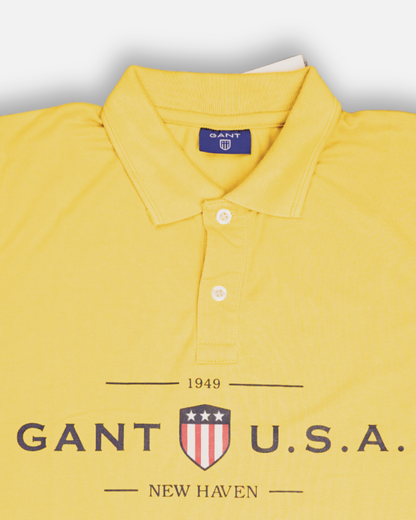 Giant Branded Polo T-shirt Mustard Color Mpt-44