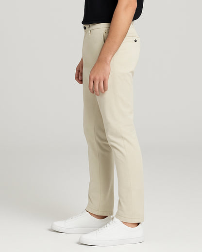 MLNN Branded Men's Slim Fit Chino Pant White Color MCP-11